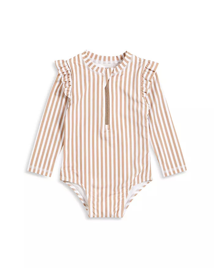 FIRSTS by petit lem Girls' Striped Rash Guard One Piece Swimsuit - Baby  Kids - Bloomingdale's | Bloomingdale's (US)
