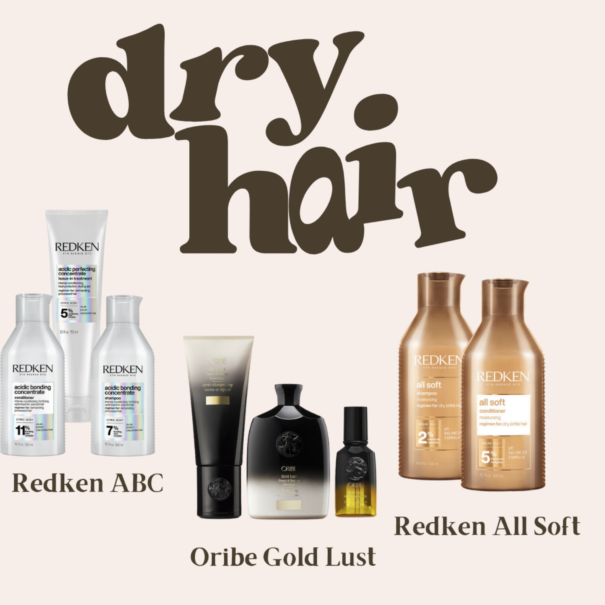 Products for all my dry hair girlies 
