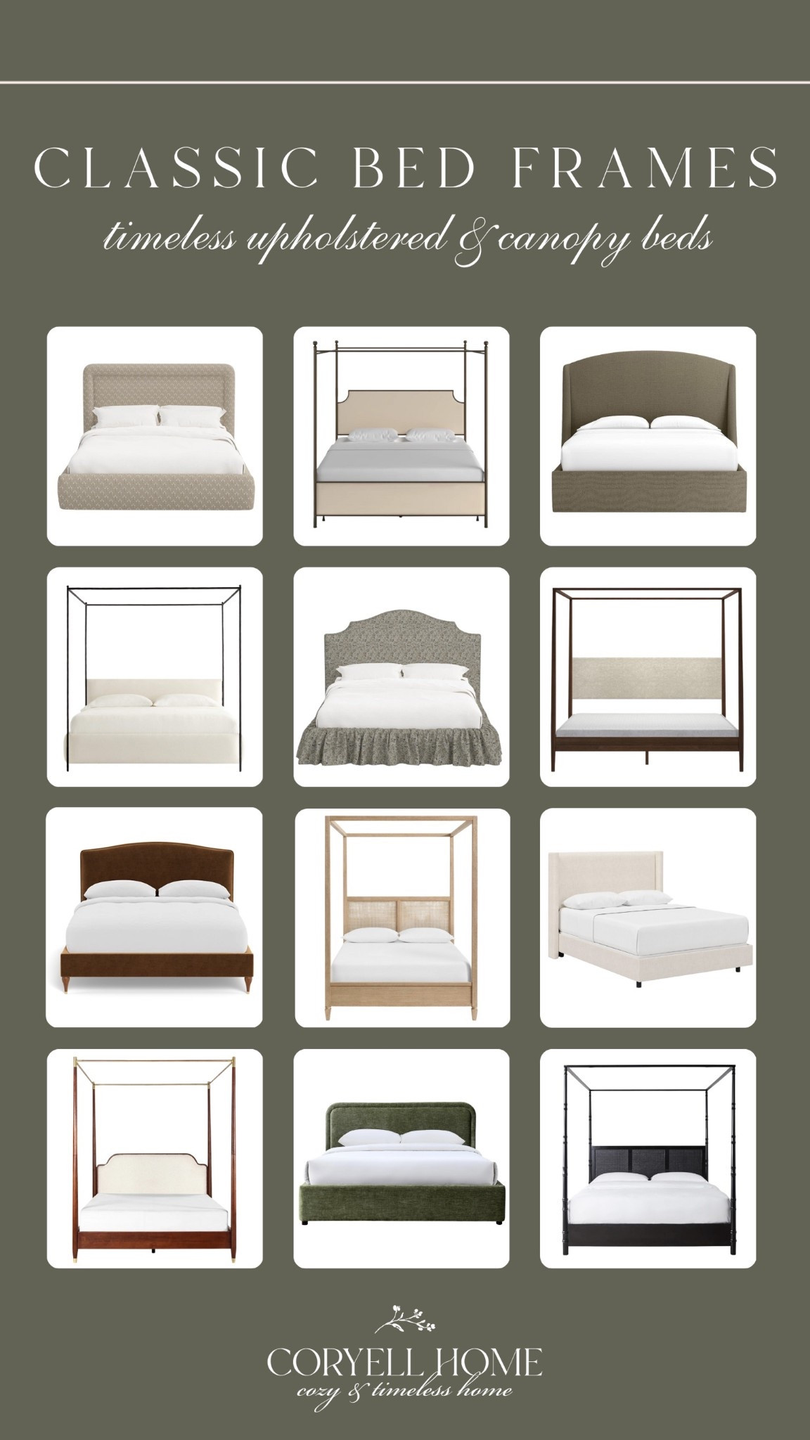 Classic bed frames! Canopy beds, upholstered beds, modern beds, neutral beds! 🖤🙌🏻

#february2026 #stylingtip

#LTKHome