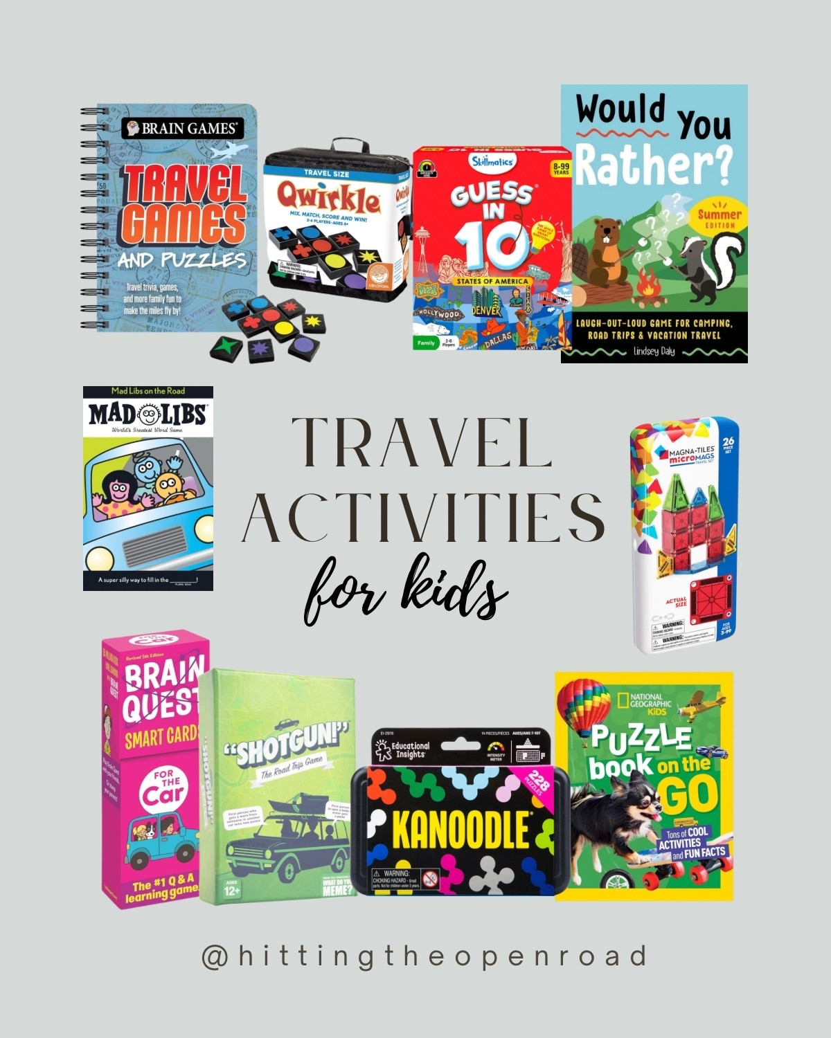 We love our road trips, but we have to have things to keep the kids busy! Whether it’s in the car, the tent, or the hotel room, these are some of our favorite activities. 
#travel #roadtrip 

#LTKKids #LTKmomlife #LTKTravel