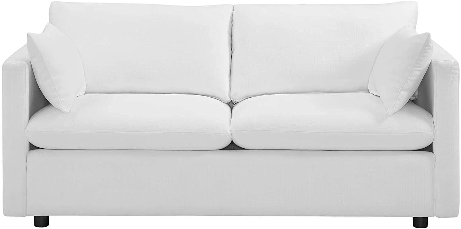Amazon.com: Modway EEI-3044 Activate Contemporary Modern Fabric Upholstered Apartment Sofa Couch ... | Amazon (US)