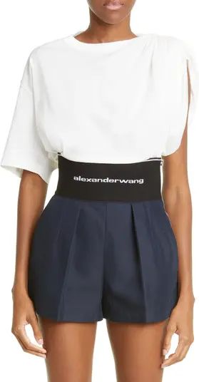 Alexander Wang Asymmetric Cotton Top | Nordstrom | Nordstrom