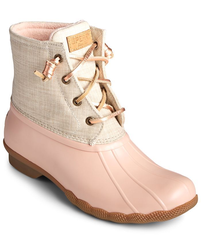 Sperry Women's Saltwater Duck Booties, Created for Macy's & Reviews - Booties - Shoes - Macy's | Macys (US)