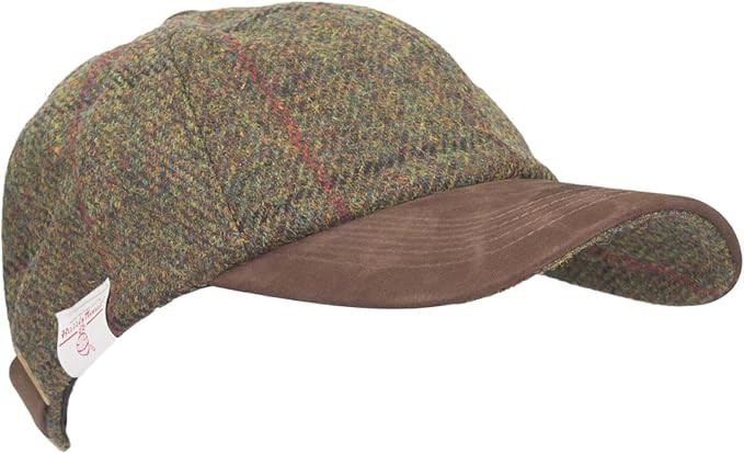 WALKER AND HAWKES - Harris Tweed Brungton Baseball Cap w/Suede Leather Peak | Amazon (UK)