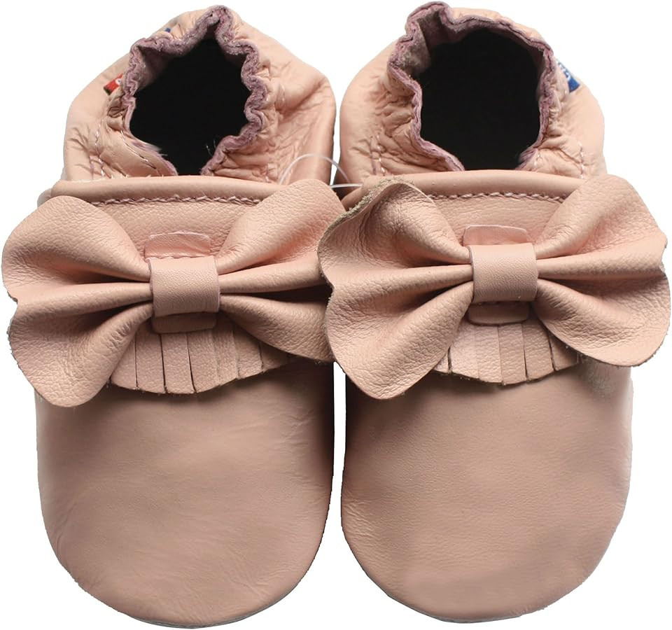 Carozoo Toddler Kids Unisex Slipper Animal Flower Soft Sole Leather Baby Shoes | Amazon (US)