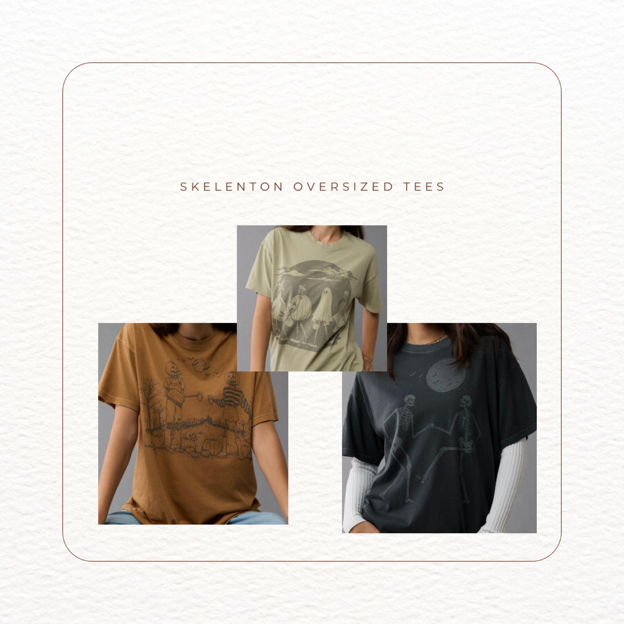 Obsessed with these oversized tees from AE for the upcoming spooky season #seasonal #fall #skeleton #tees #oversized #americaneagle #halloween #autumn 

#LTKSeasonal #LTKStyleTip #LTKItBag