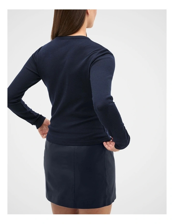Seed HeritageAustralian Merino Cardigan in Twilight Blue | Myer