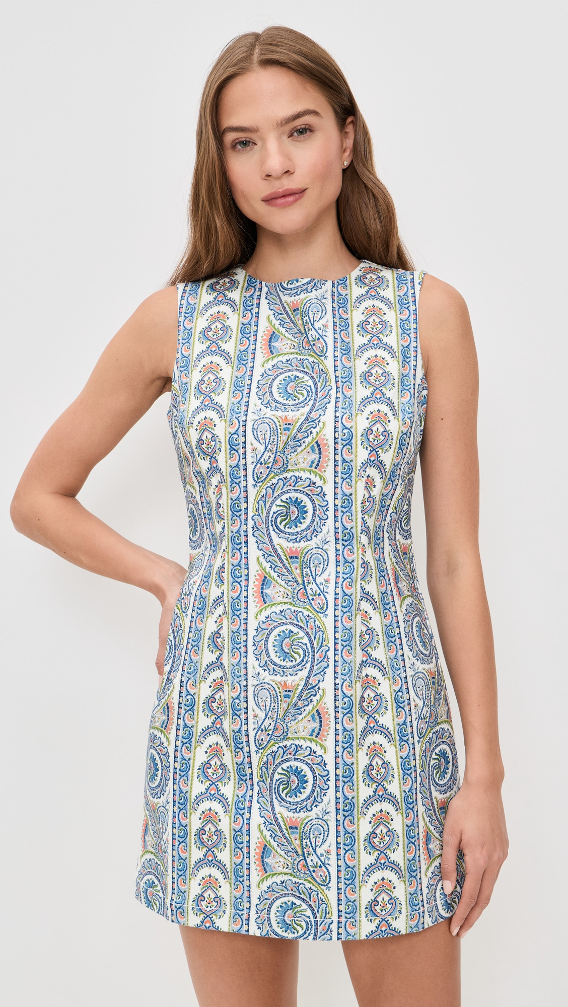 Hill House Home The Viola Dress Corsica Paisley Blue L | Shopbop