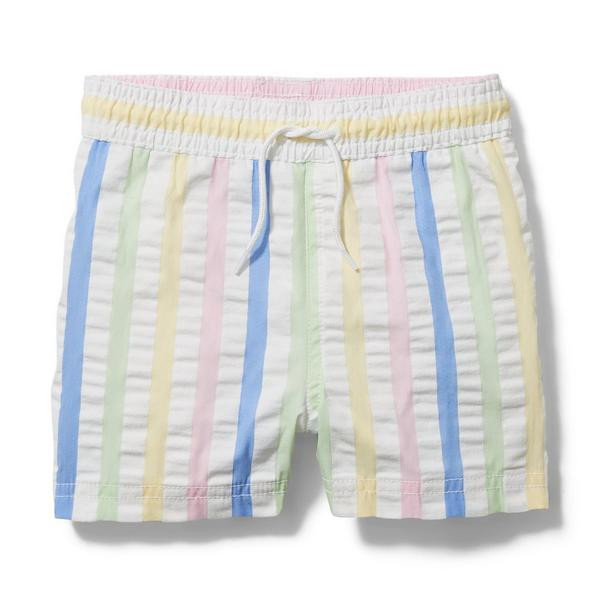 Striped Seersucker Swim Trunk | Janie and Jack