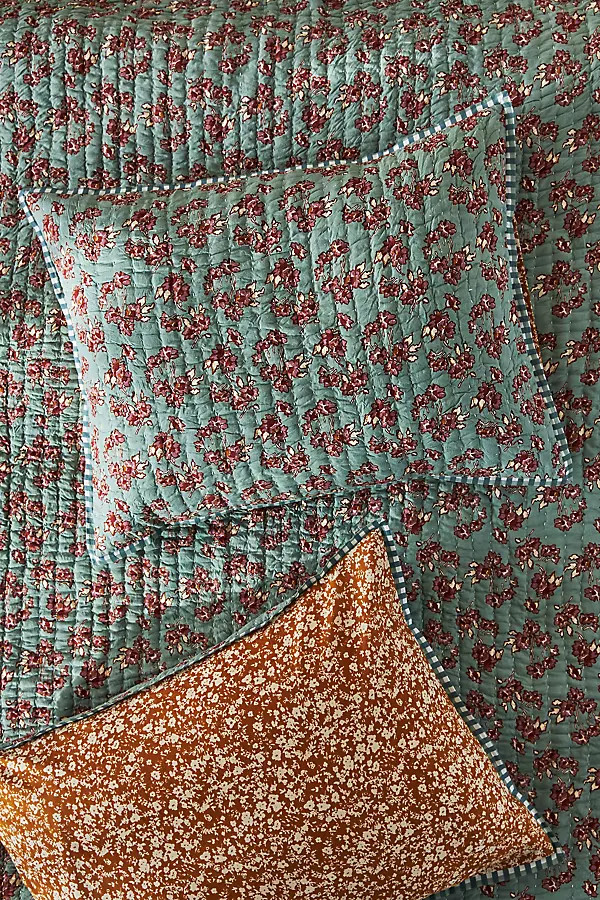 Amber Lewis for Anthropologie Rosebury Shams, Set of 2 By Amber Lewis for Anthropologie in Mint Size | Anthropologie (US)