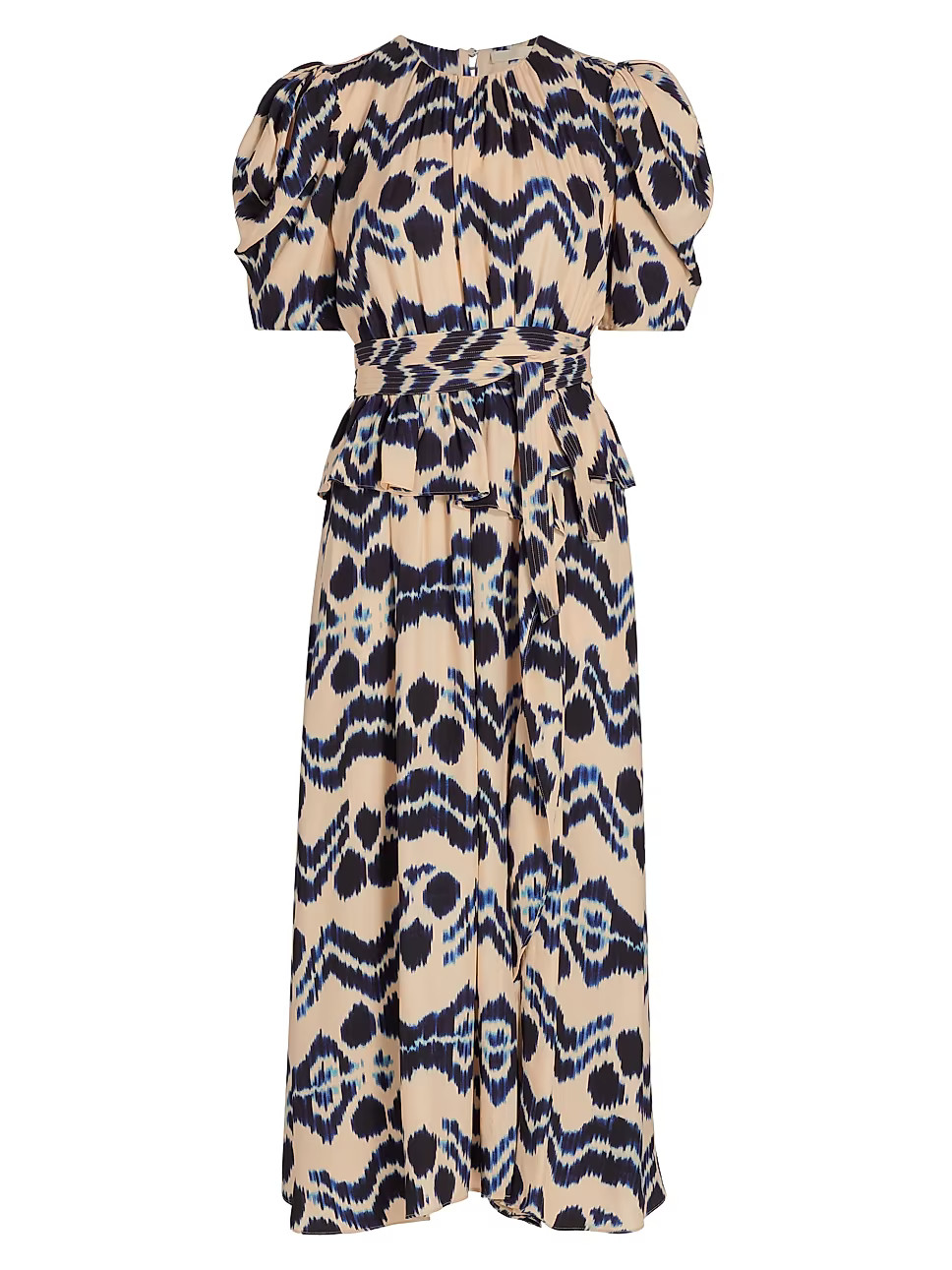 Marion Belted Printed Midi-Dress | Saks Fifth Avenue