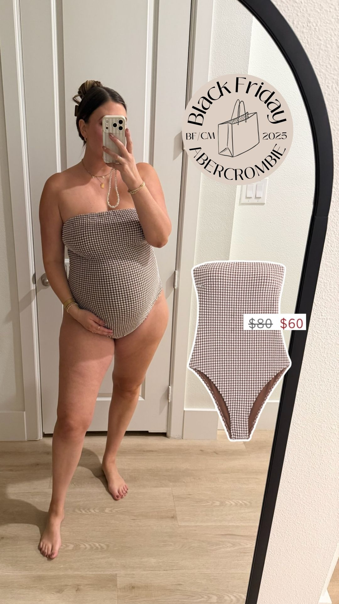 the strapless swimsuit I wore on our babymoon is on sale for Abercrombie's Black Friday sale! It's nonmaternity but obviously bump approved :)  

 #LTKCyberWeek 

#LTKMidsize #LTKTravel