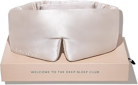 DROWSY Silk Sleep Mask - Face-Hugging, Padded Cocoon for Luxury Sleep in Total Darkness - 100% Pu... | Amazon (US)