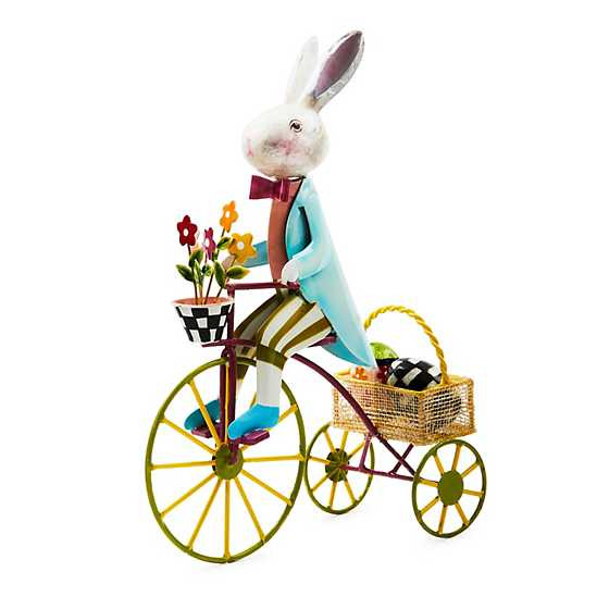 Calico Rabbit on Bike | MacKenzie-Childs