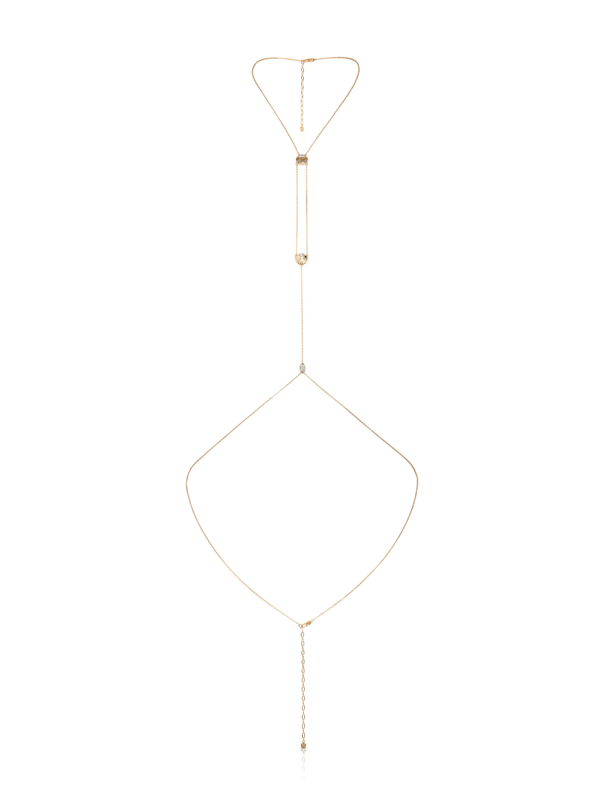 Dainty Shell Body Chain | Ettika