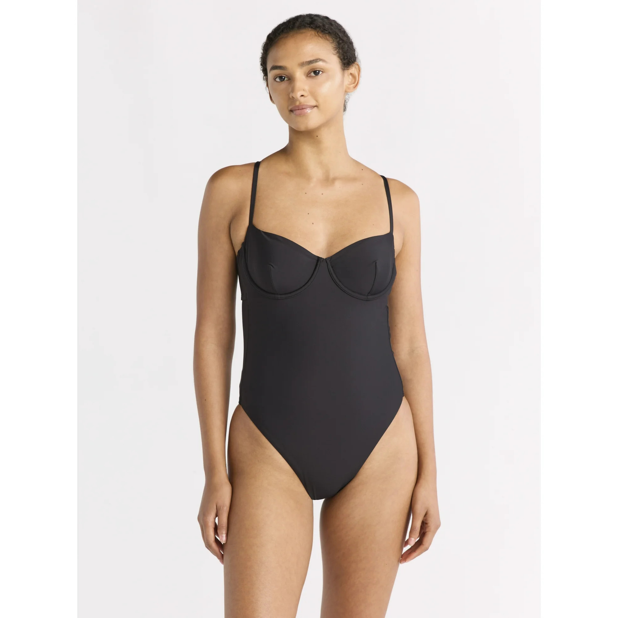 Free Assembly Women's Underwire One Piece Swimsuit, Sizes XS-XL | Walmart (US)