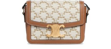 Teen Triomphe bag in Triomphe canvas and calfskin | 24S US