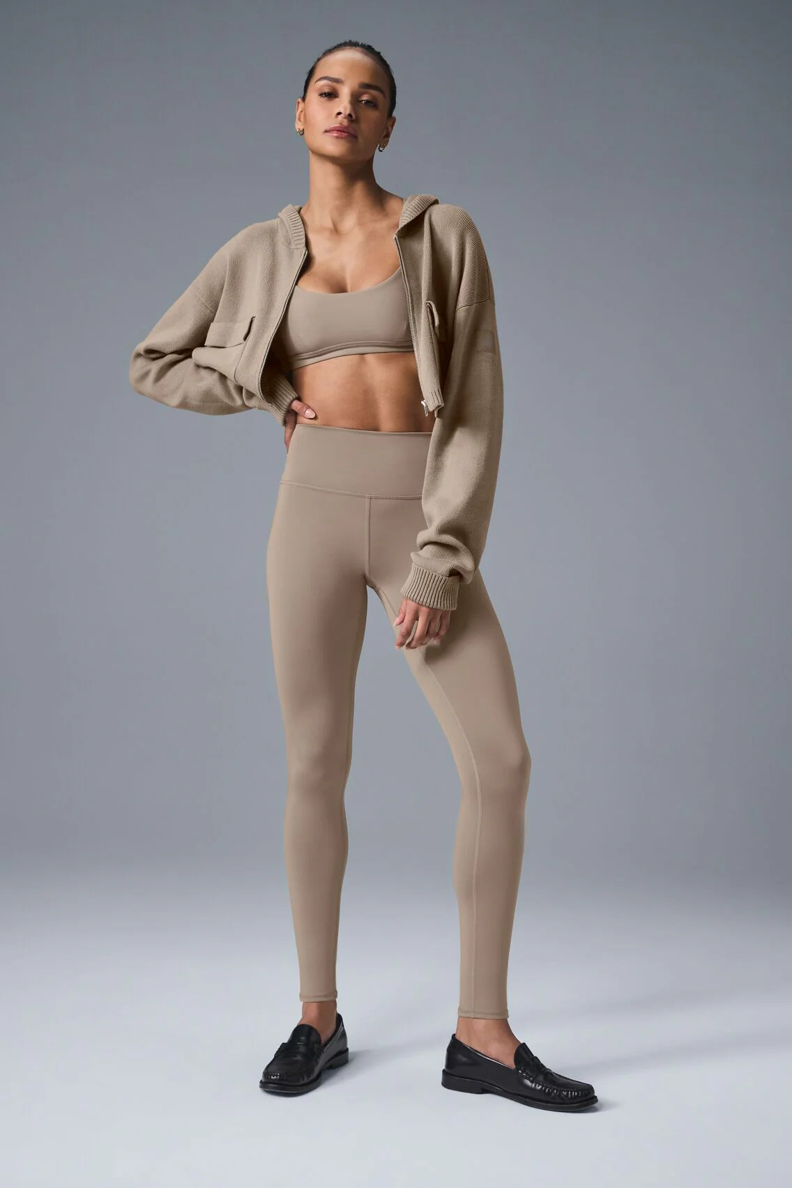 Alo Yoga® | High-Waist Airlift Legging in Gravel Beige, Size: Small | Alo Yoga (US)