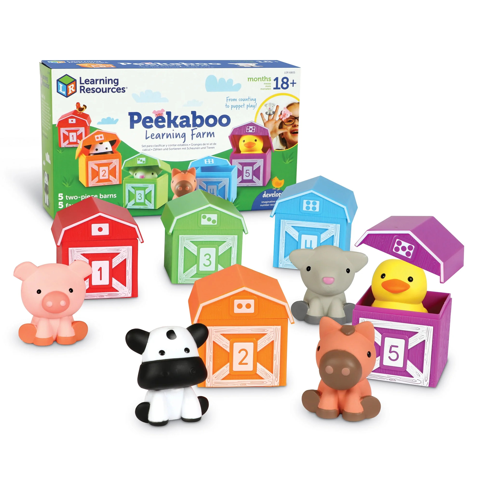 Learning Resources Peekaboo Learning Farm  Educational Toys Ages 18 months | Walmart (US)