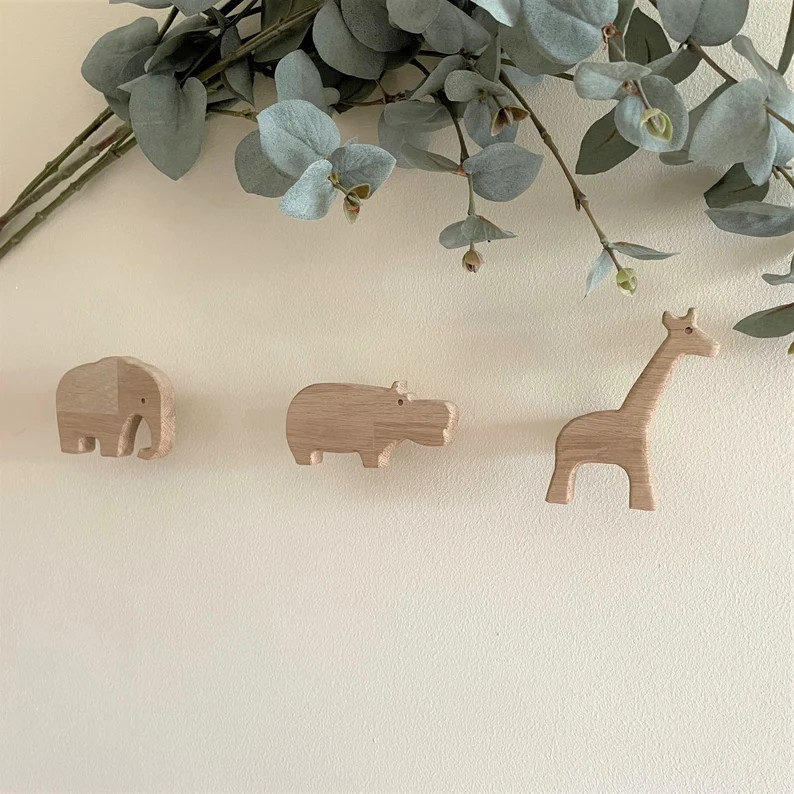 Safari Animal Wall Hooks  African Animals Wild Animals | Etsy | Etsy (US)