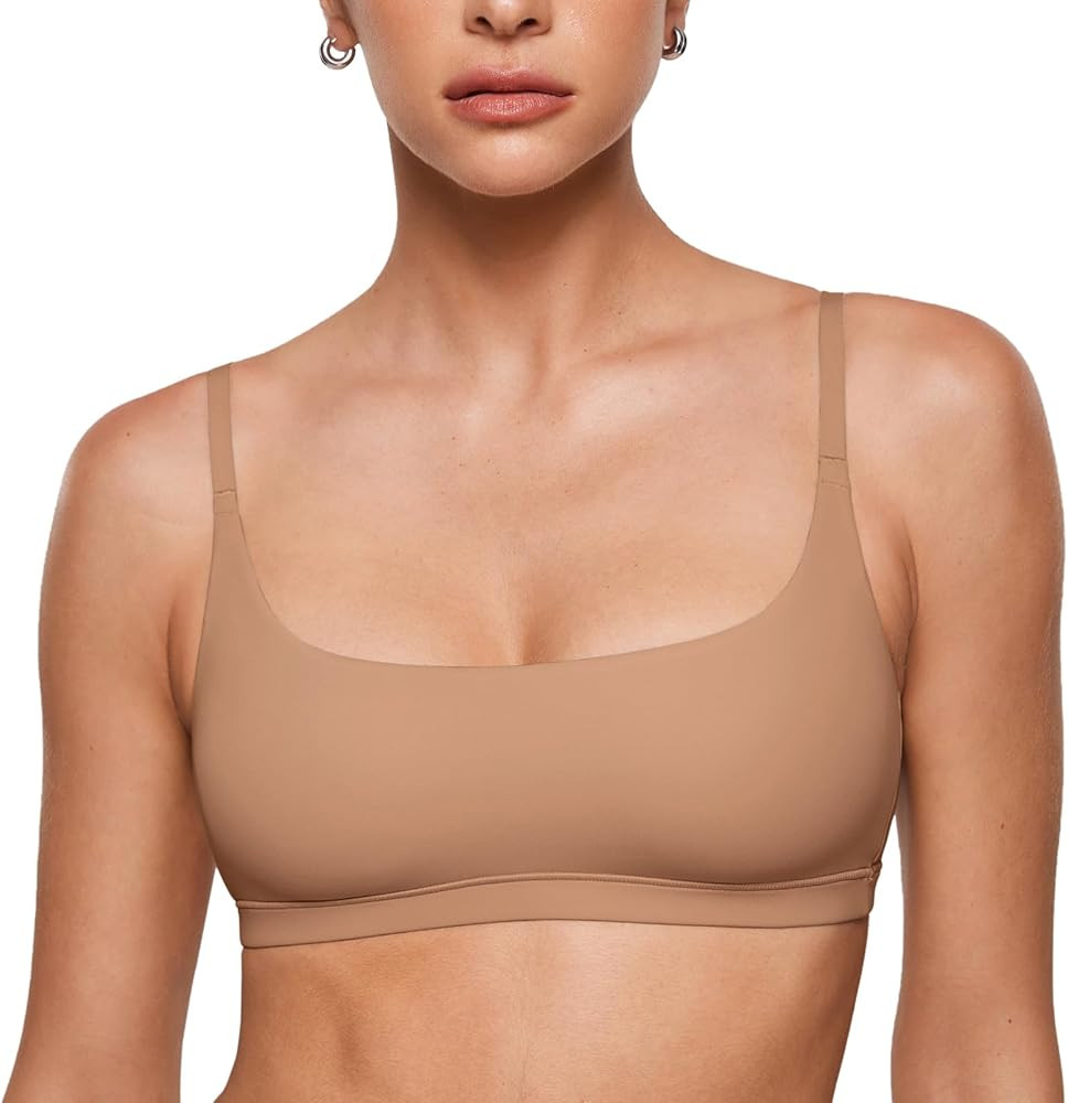 INLYRIC Women's Inbarely Plus Bralettes - No Underwire Unlined Support Soft Scoop Neck Cami Seaml... | Amazon (US)