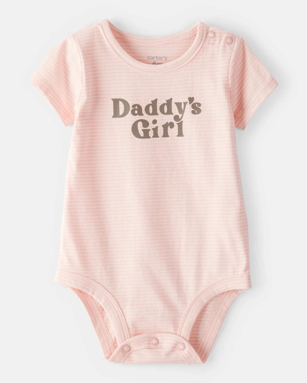 Baby Girl 'Daddy's Girl' Short-Sleeve Graphic Bodysuit - Pink | Carter's | Carter's Inc