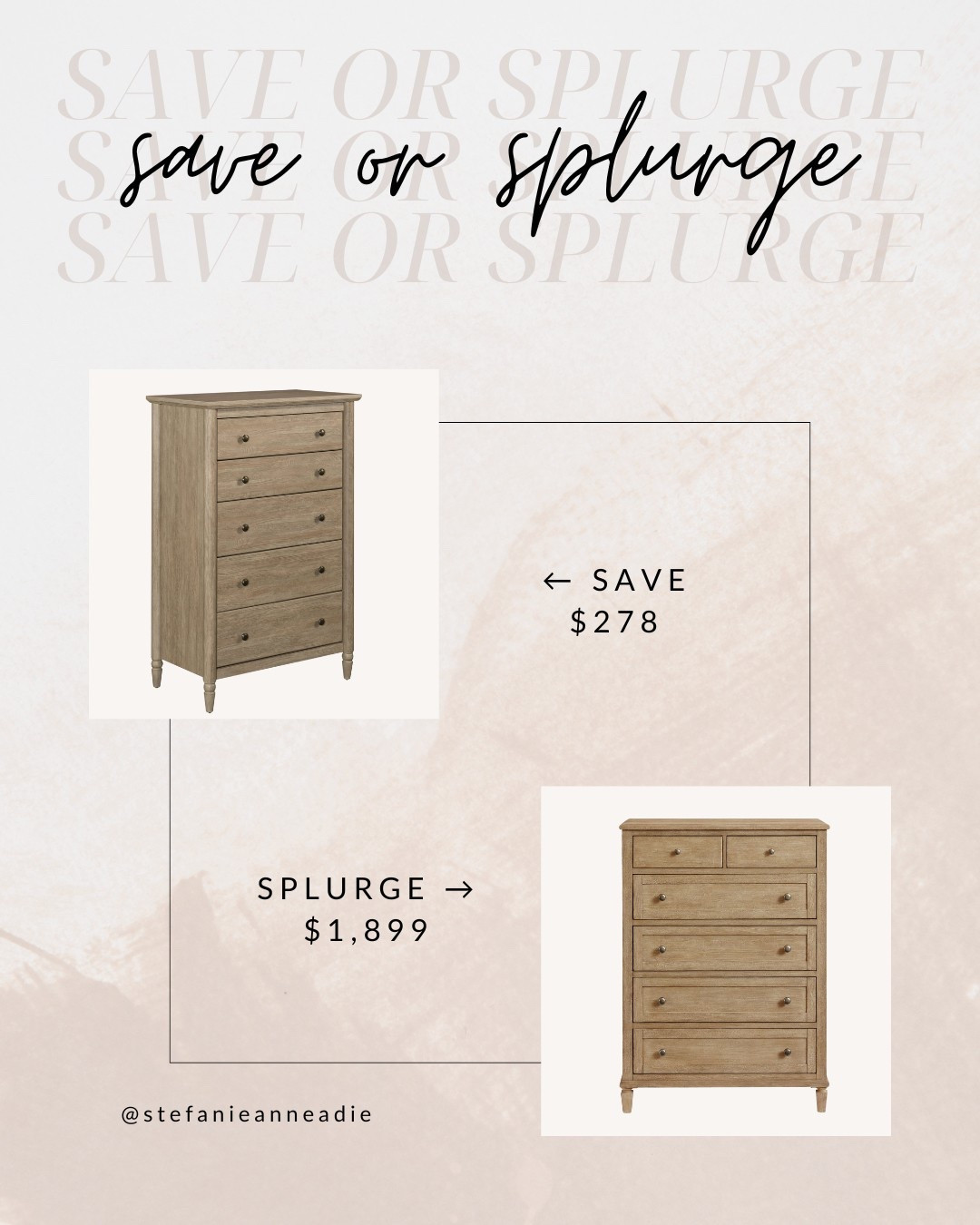 Cannot get over how good this save vs splurge is!! Run don’t walk and get this dresser!! 😍 #potterybarndupe #dresser #interiordesign #homedecor #bedroomdecor #savevssplurge #walmart #walmartfinds 

#LTKHome #LTKSaleAlert