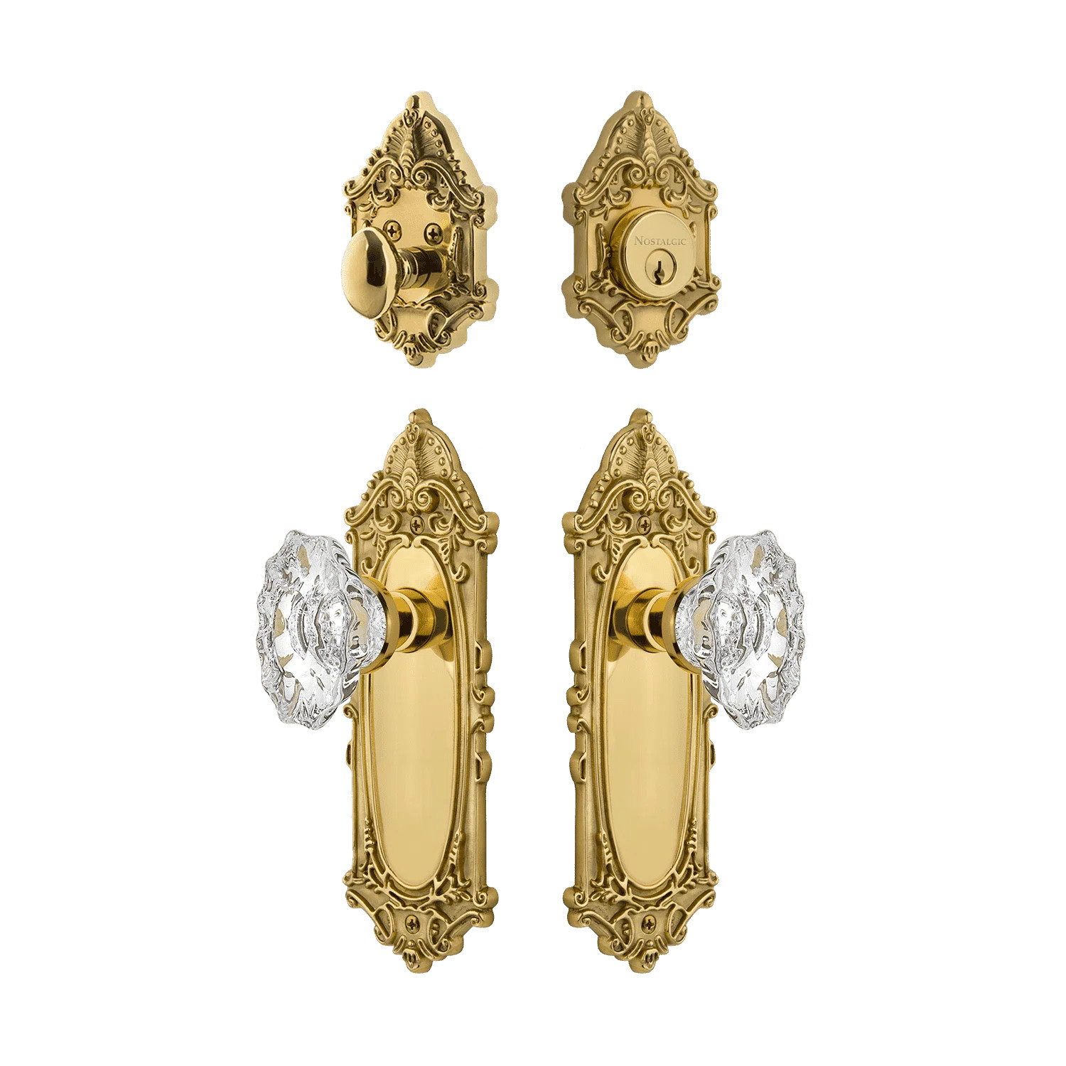 Nostalgic Warehouse Victorian Entry Set with Chateau Crystal Knob | Wayfair | Wayfair North America