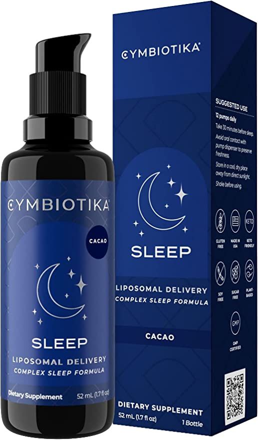 CYMBIOTIKA Sleep Supplement, Melatonin 1mg with L-Theanine 200mg, Liposomal Delivery, Non-GMO, Gl... | Amazon (US)