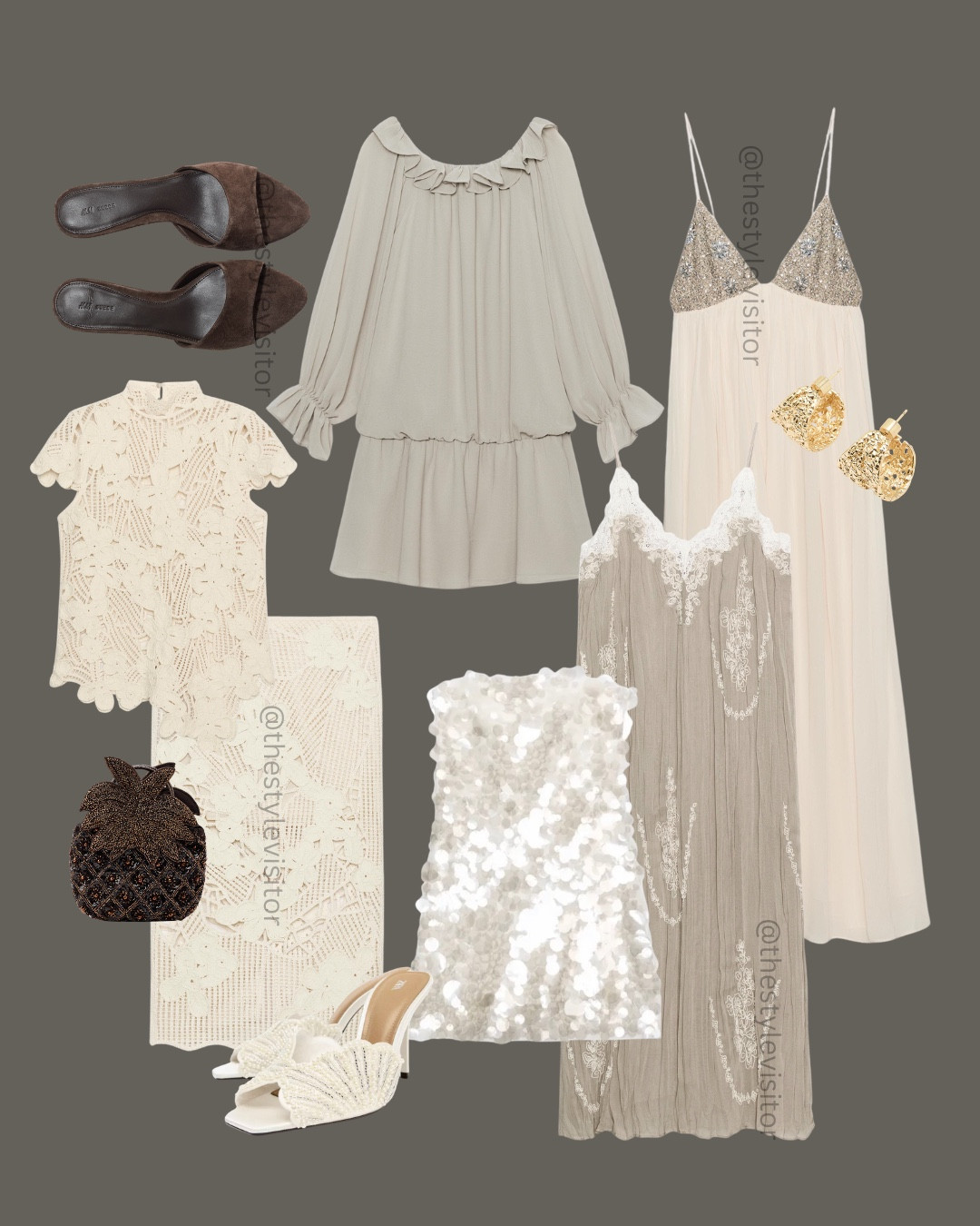 Soft creams, delicate lace and just the right amount of sparkle… this is the dreamy neutral edit I’ve been waiting for. ✨🤍

Perfect pieces for holidays, special occasions and warm summer evenings.

Save this post to come back later to shop.

Keywords: cream outfit, lace dress, sequin dress, neutral fashion, summer outfit, vacation style, occasion wear, elegant outfit, feminine fashion, white dress, shimmer outfit, resort wear, H&M new in, Zara new in, chic style, capsule wardrobe, luxury aesthetic, LTK fashion, style inspiration, fashion finds

#LTKpartywear #LTKdatenight