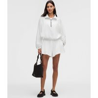 Seersucker WovenAir High-Rise Pleated Short 3.5 | Lululemon (US)
