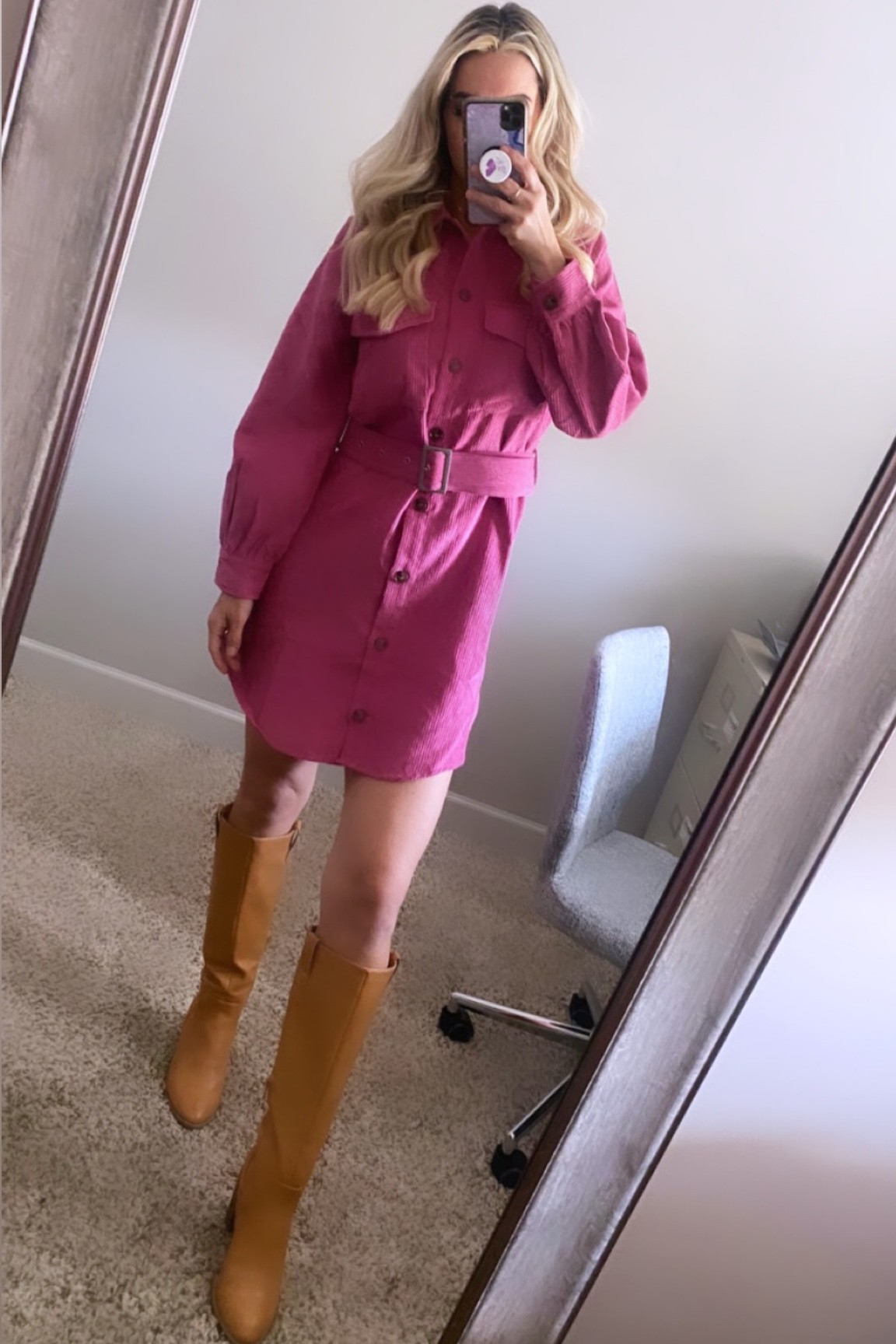 Fall outfit idea // corduroy dress // boots// fall dress// 🍂🍁

#LTKshoecrush #LTKstyletip #LTKSeasonal