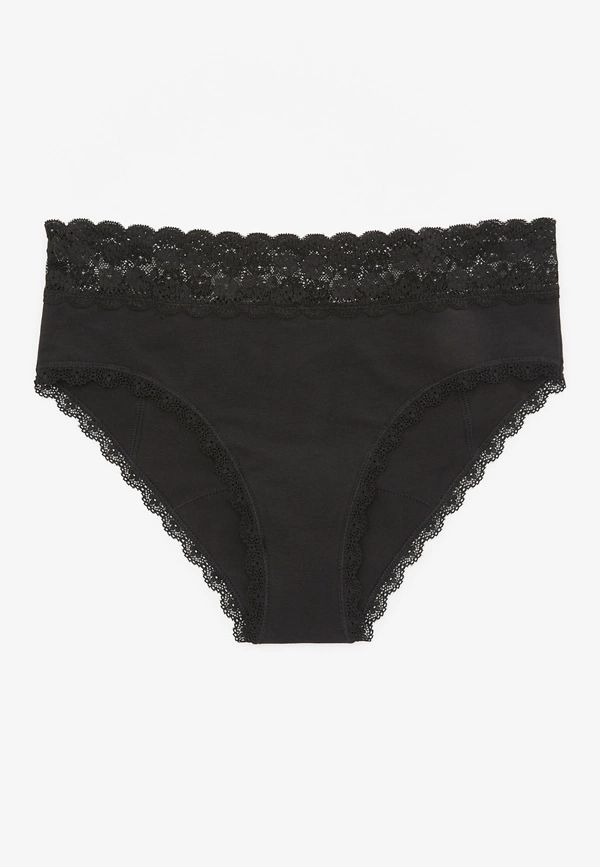 POM Black Period Hipster Panty | Maurices