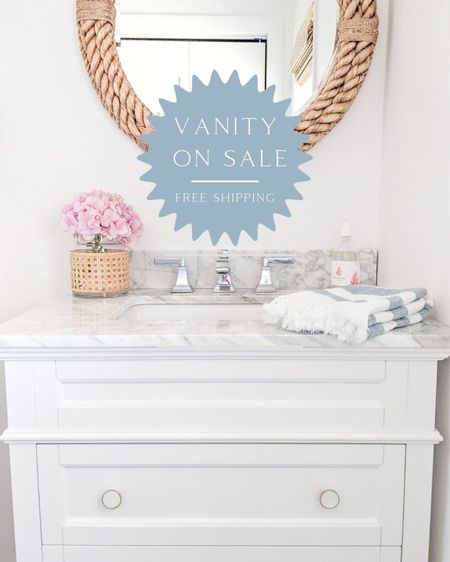 The vanity in our guest bath is on sale, and ships free! Marble top is included! I updated the knobs on this vanity and have linked them here.
-
home decor, coastal decor, beach house decor, beach decor, beach style, coastal home, coastal home decor, coastal decorating, coastal interiors, coastal house decor, beach style, neutral home, white bathroom vanity, white vanity, coastal vanity, white vanity with drawers, 36” vanity, white 36” vanity, vanity with marble, vanity with undermount sink, vanity with backsplash, coastal bathroom

#LTKhome #LTKfamily #LTKsalealert