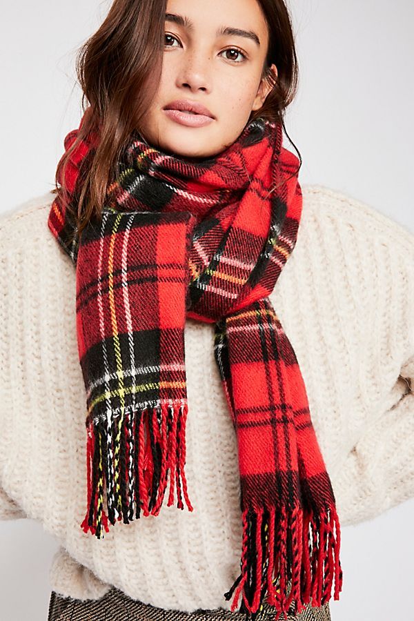 Bailey Brushed Plaid Scarf | Free People (Global - UK&FR Excluded)