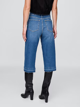 High Rise Denim Culotte Jeans | Gap (US)