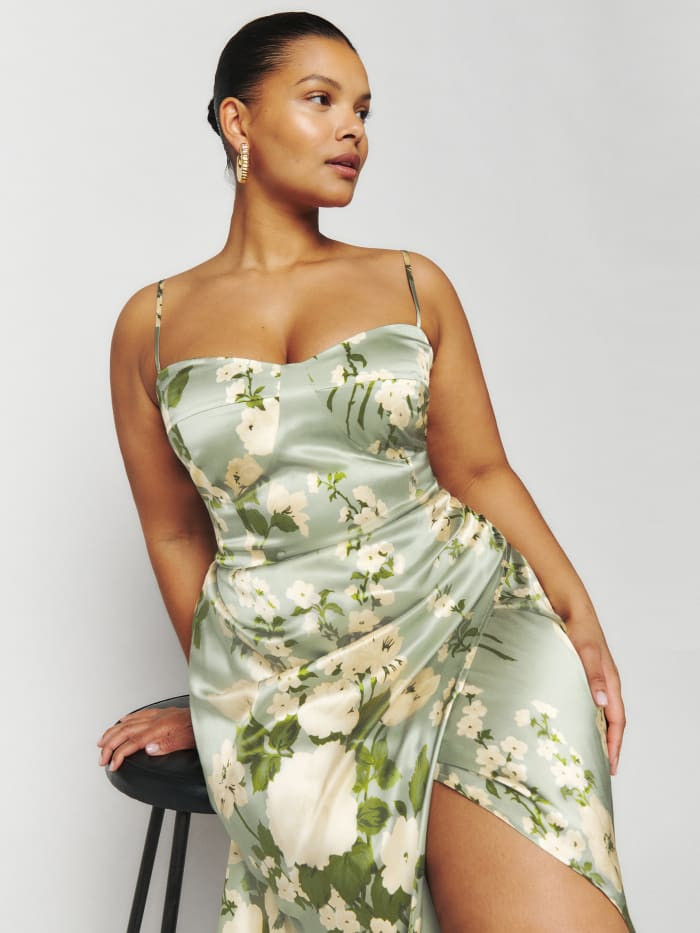 Marguerite Silk Dress Es | Reformation (Global)