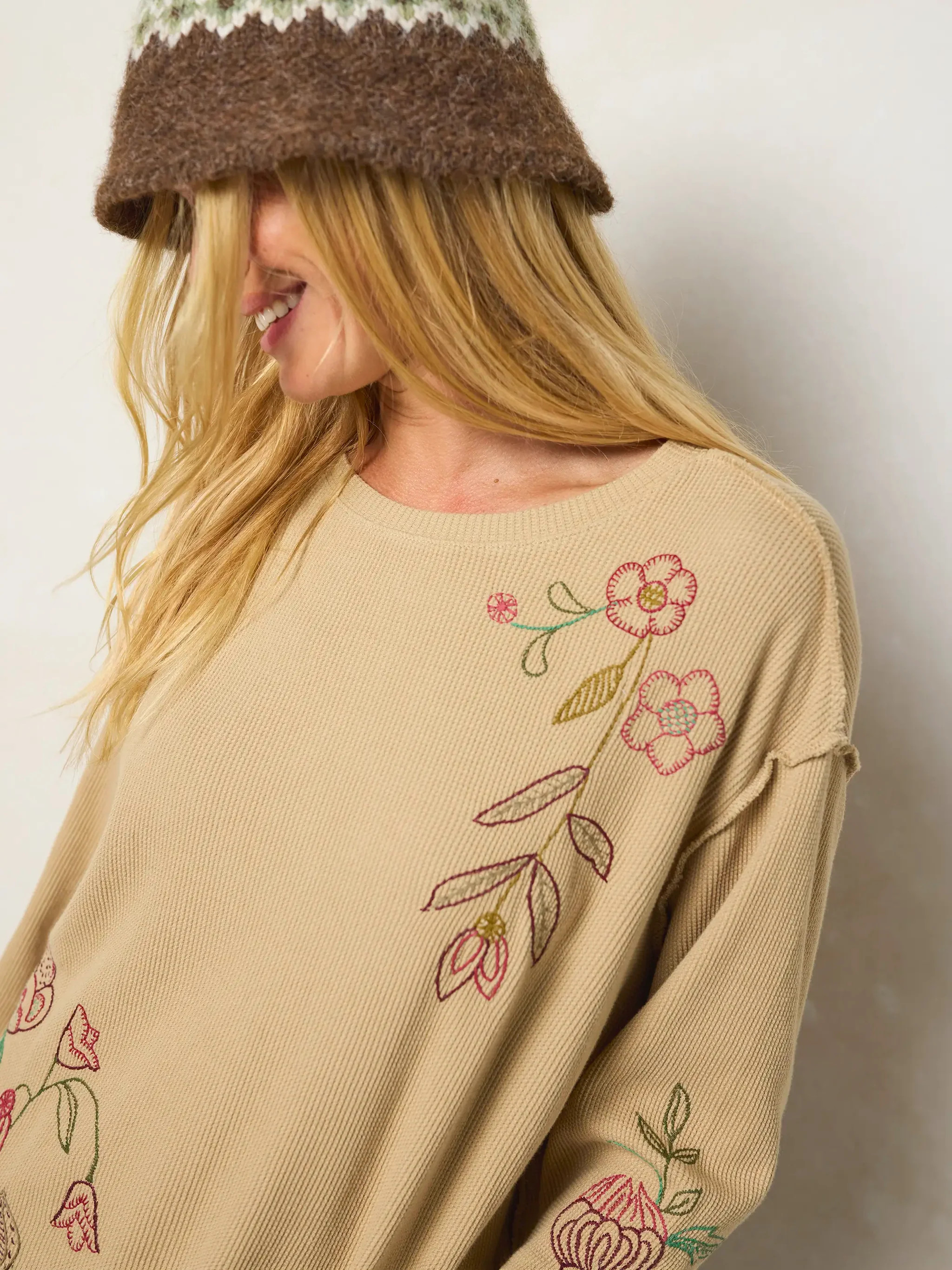 Aida Embroidered Thermal | Natural Life