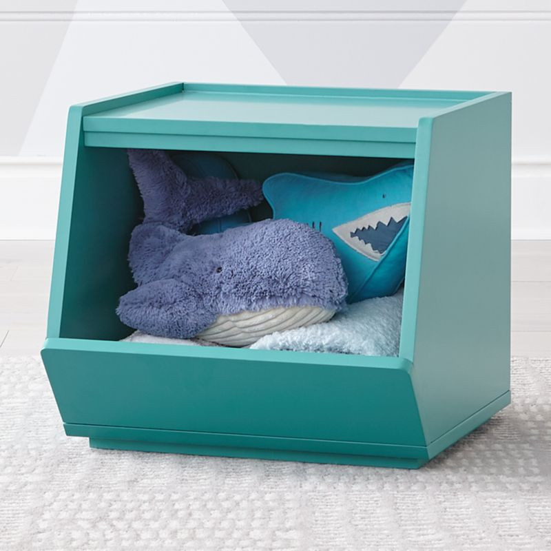 Storagepalooza II Teal Toy Organizer + Reviews | Crate and Barrel | Crate & Barrel