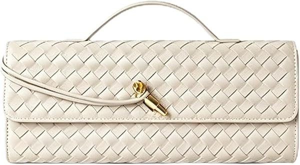 Woven Clutch Purse Women's Evening Bags Handbags for Wedding/Evening/Formal Occassion, Leather Pu... | Amazon (US)