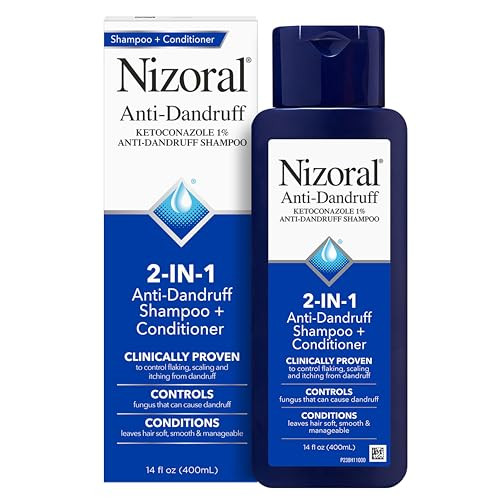 Nizoral 2-in-1 Anti Dandruff Shampoo and Conditioner, 14 Fl Oz, 1% Ketoconazole | Amazon (US)