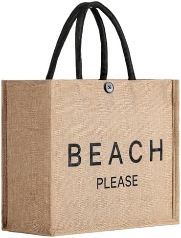 Beach Bag, Large Beach Bag for Women, Woven Straw Beach Tote Bag Waterproof, Weaving Swim Gym Sho... | Amazon (US)