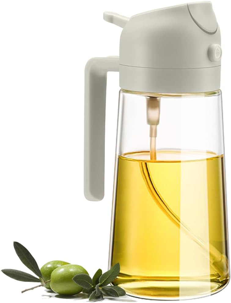 2 in 1 Oil Sprayer, 2024 New Oil Sprayer for Kitchen Cooking, 470ml Oil Spray Bottle for Home | Amazon (US)