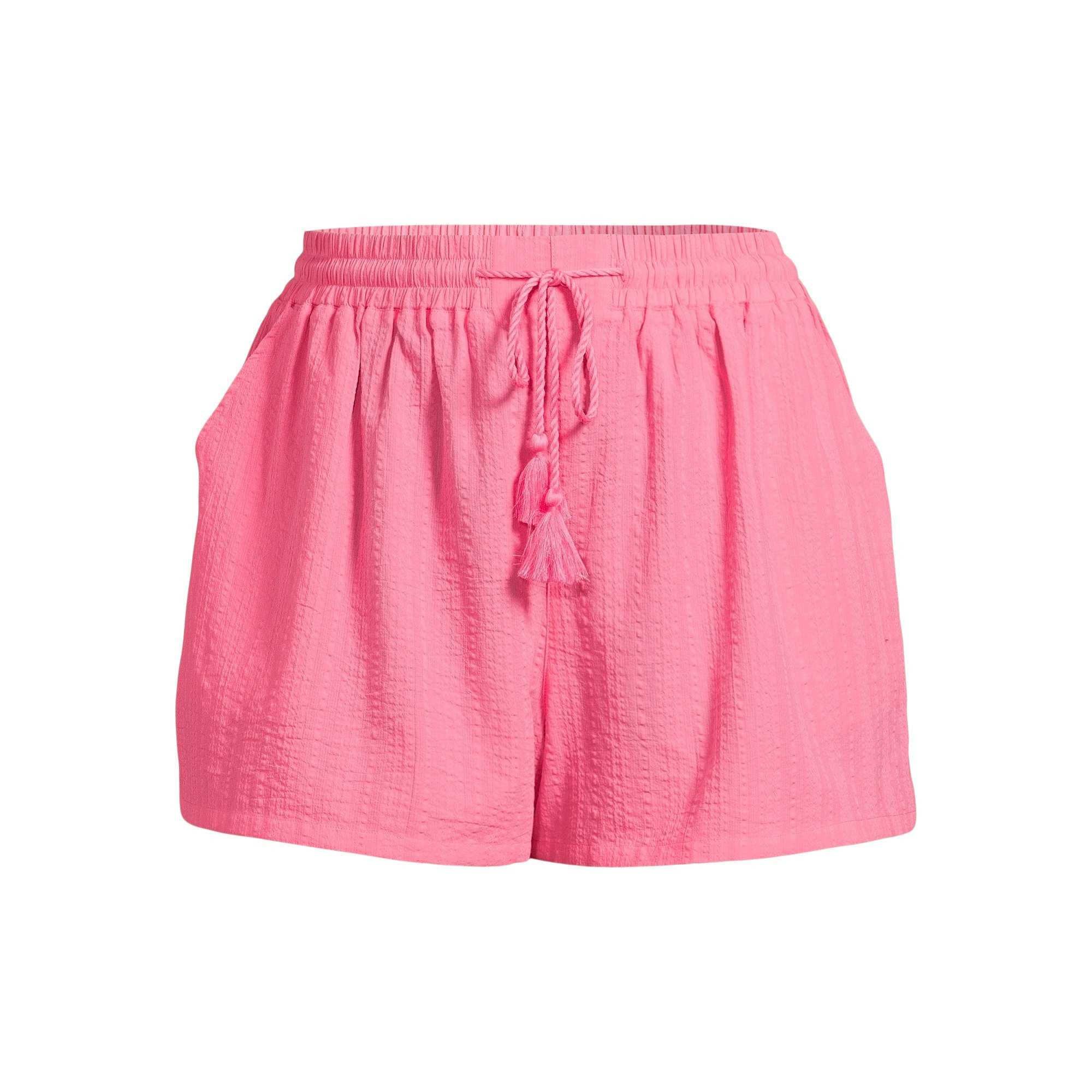 Time and Tru Women's and Women's Plus Cotton Pull On Coverup Shorts, Sizes XS-3X | Walmart (US)
