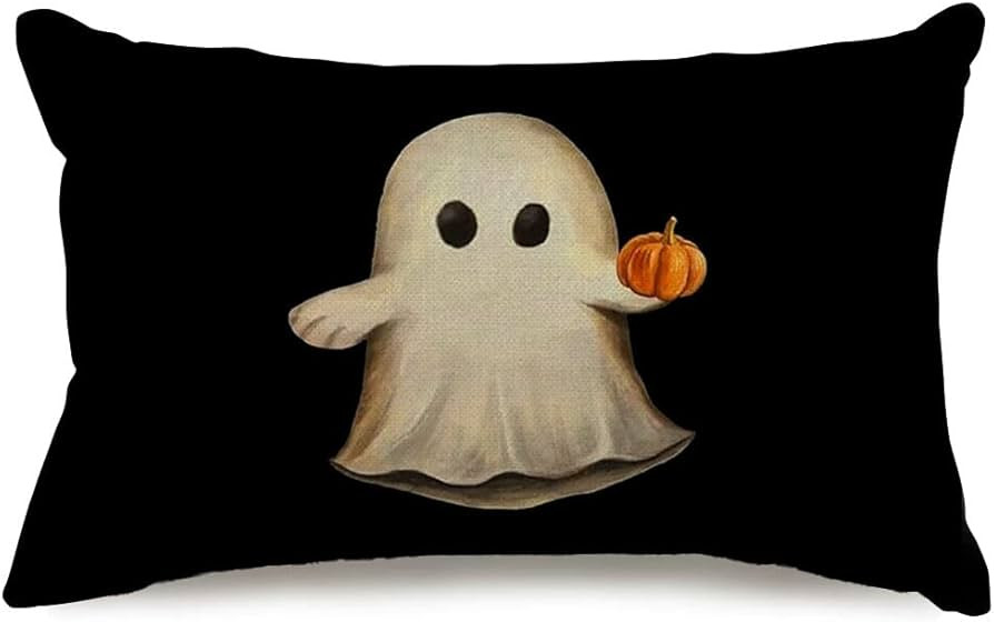 RABUSOFA Ghost Decor Halloween Throw Pillow Covers 12x20 Inch,Fall Pumpkin Decorations Cushion Co... | Amazon (CA)