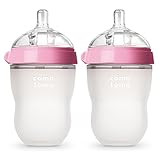 Amazon.com : Comotomo Baby Bottle, Pink, 8 Ounce (2 Count) : Baby | Amazon (US)