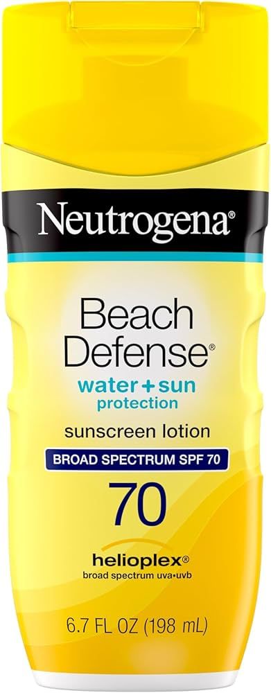 Neutrogena Beach Defense Water-Resistant Face & Body SPF 70 Sunscreen Lotion with Broad Spectrum ... | Amazon (US)