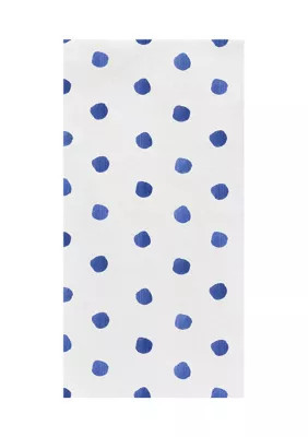 Vietri Papersoft Blue Dot Guest Napkins - 20 Pack | Belk