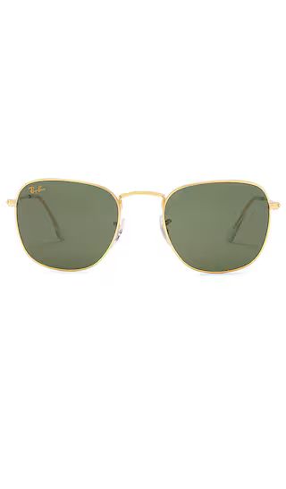 Frank Sunglasses in Gold | Revolve Clothing (Global)