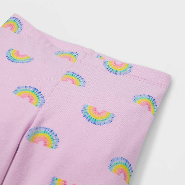 Toddler Girls' Tie-Dye Rainbow Leggings - Cat & Jack™ Purple | Target